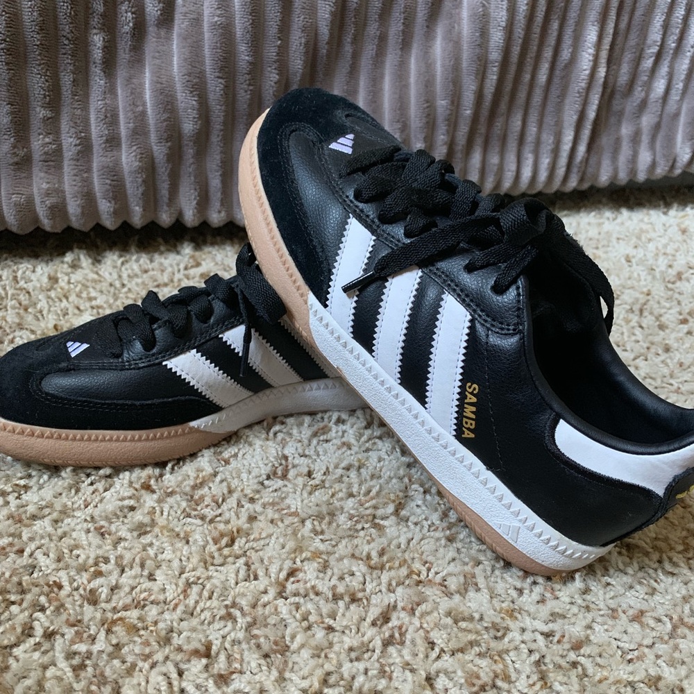 Black Suede And Leather Adidas Sneakers